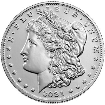 Silver Morgan Dollar 2021 with Box & COA